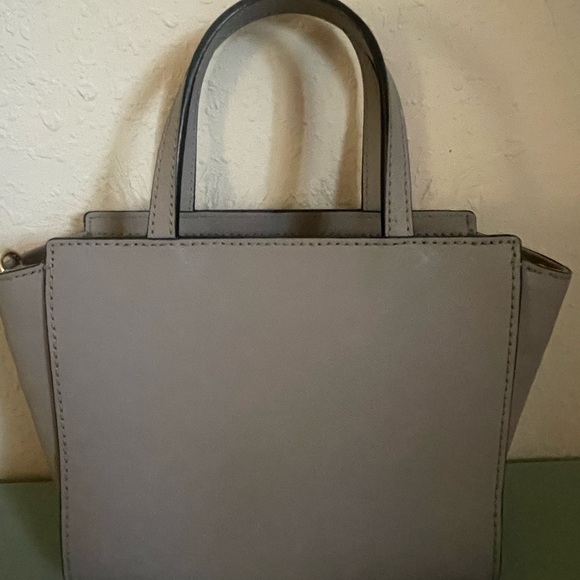 Kate Spade Gray Owl Design Handbag & Owl Keychain - Picture 8 of 10